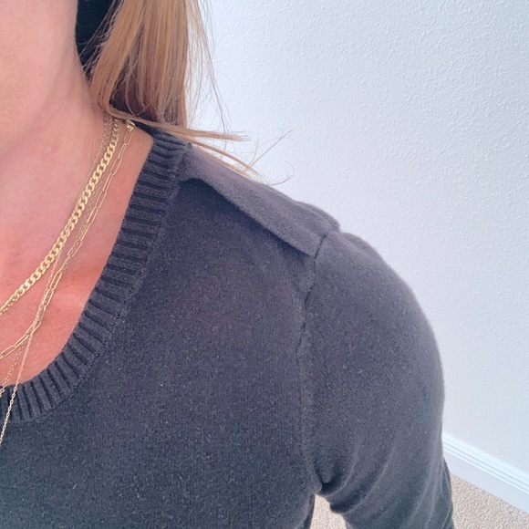 Kersh Black Cotton Blend Long Sleeved Cozy Slim Fit Sweater SZ M - Picture 4 of 11